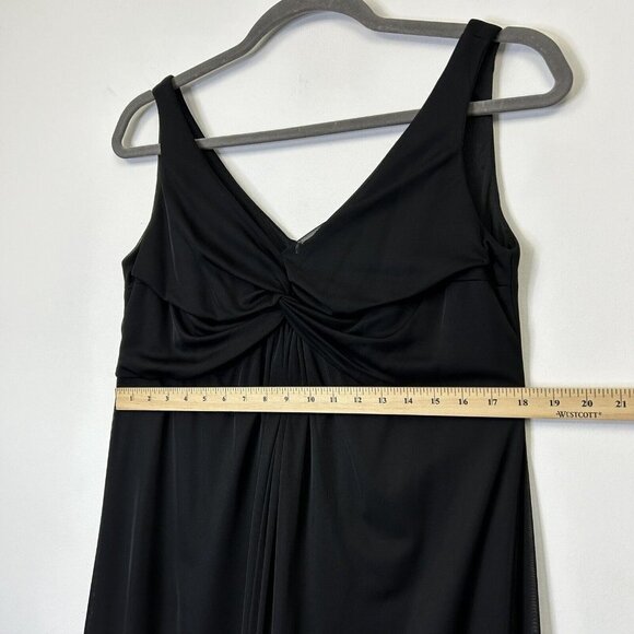 Alex Evenings Black Maxi Dress Womens Size 14W Formal Wedding - Picture 6 of 11